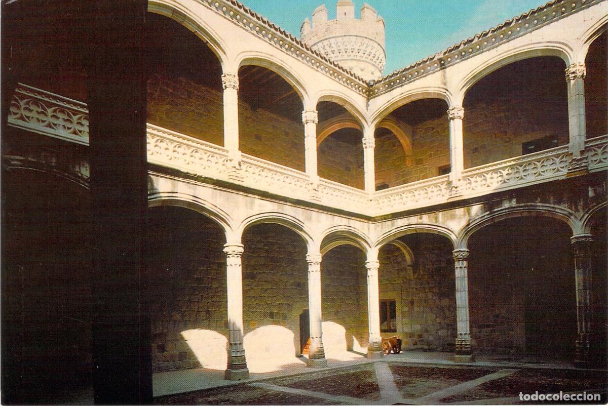 Postales: Postal Castillo de Manzanares el Real Patio Interior Arquer&iacute;as