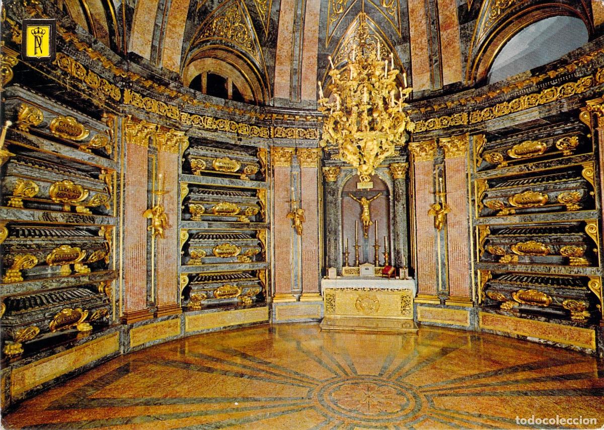 Postales: Postal del Pante&oacute;n de Reyes en el Monasterio de El Escorial
