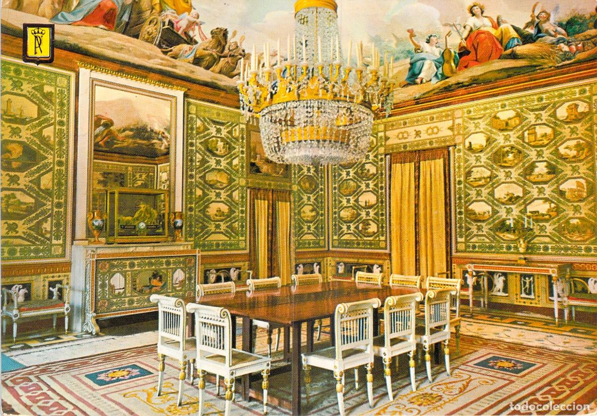 Postales: Postal Real Casita del Labrador Aranjuez Sal&oacute;n de Mar&iacute;a Luisa
