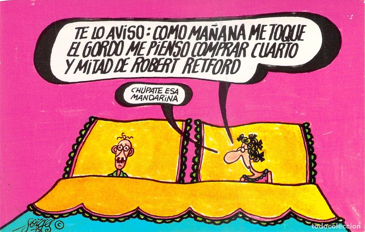 Postales: Postal de Humor de Forges - Loter&iacute;a Nacional Robert Redford