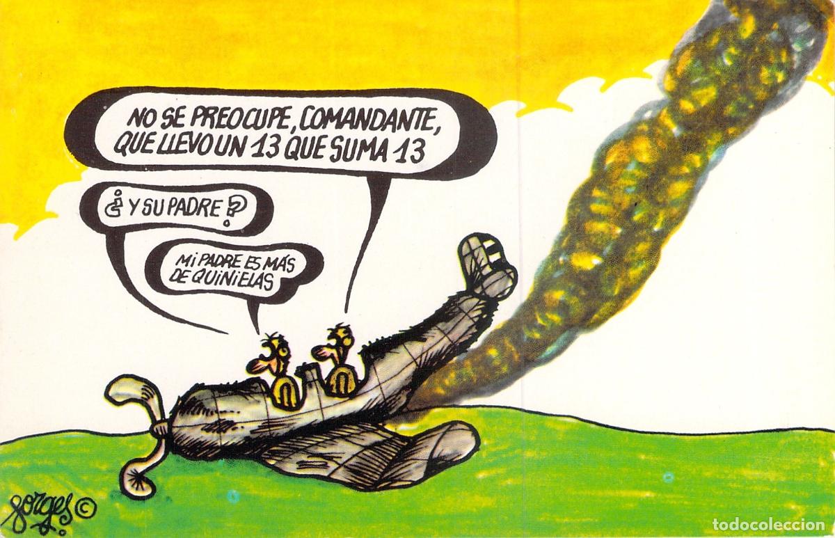 Postales: Postal de Humor Gr&aacute;fico Forges - Servicio Nacional de Loter&iacute;as