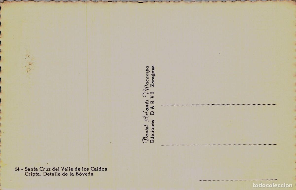 Postales: Postal de la Cripta del Valle de los Ca&iacute;dos, Detalle de la B&oacute;veda - Foto 2