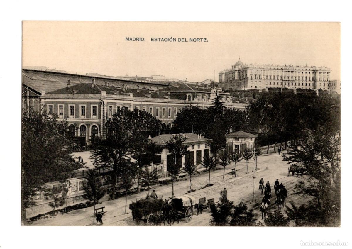 Postales: MADRID.- ESTACI&Oacute;N DEL NORTE.