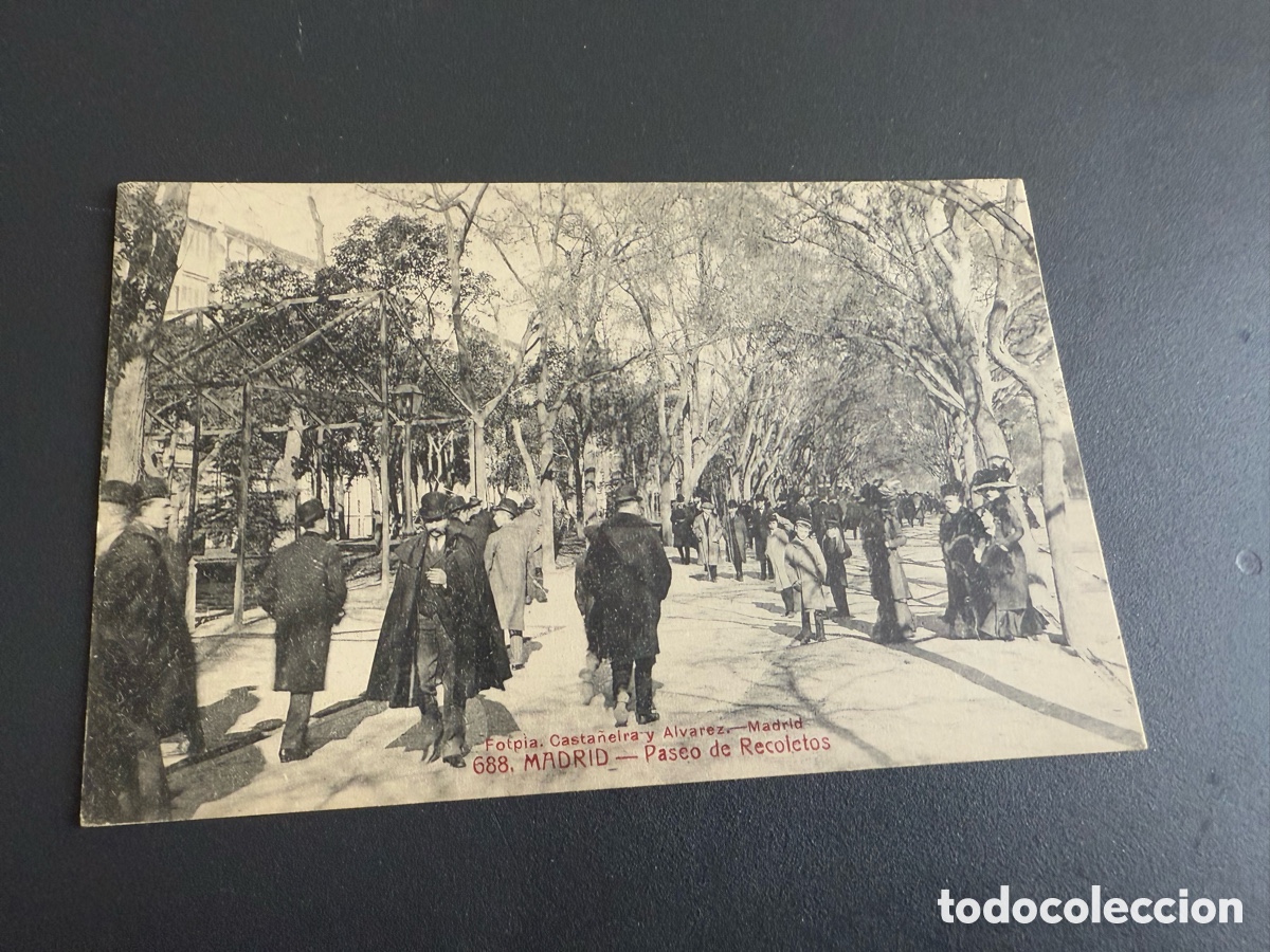 Postales: Postal MADRID. PASEO DE RECOLETOS. Fototipia. CASTA&Ntilde;EIRA