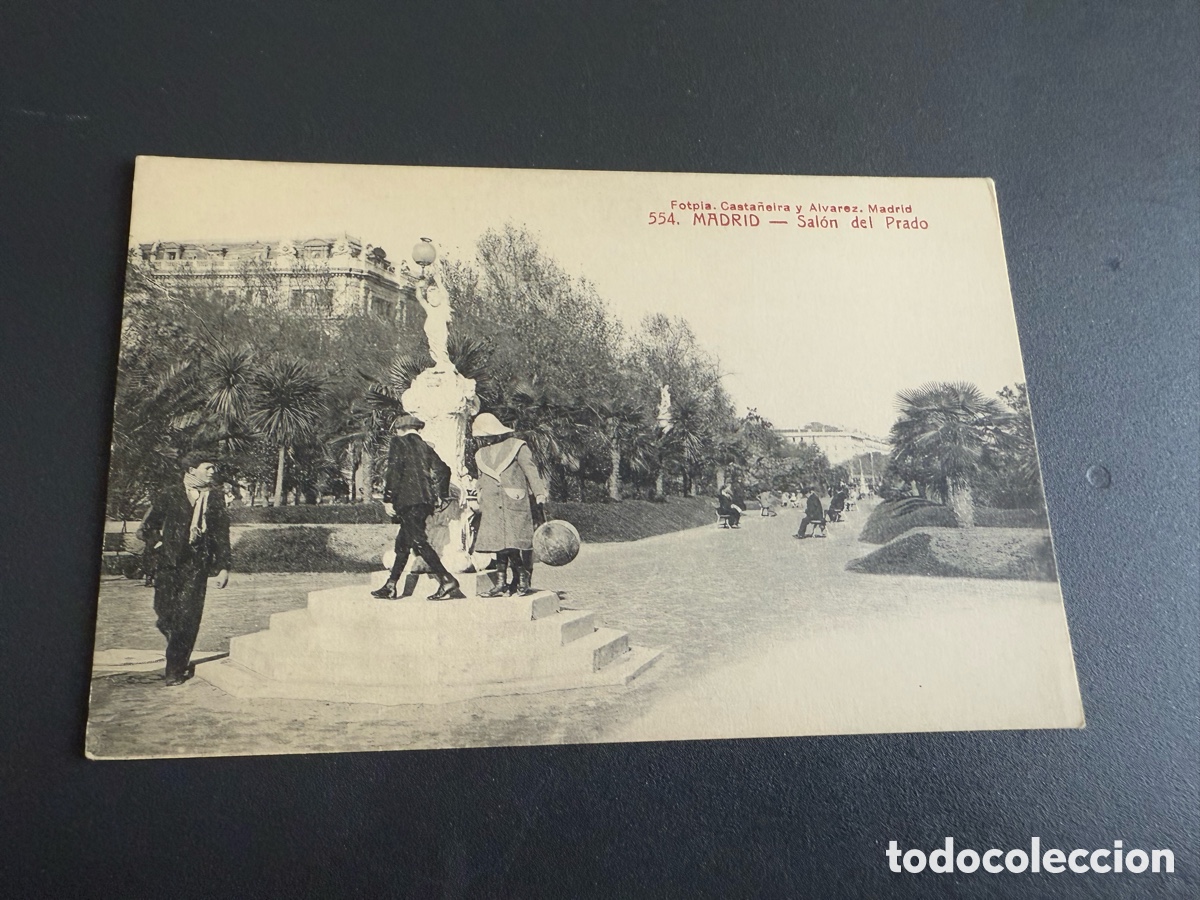 Postales: Postal. MADRID. SAL&Oacute;N DEL PRADO. Fototipia CASTA&Ntilde;EIRA