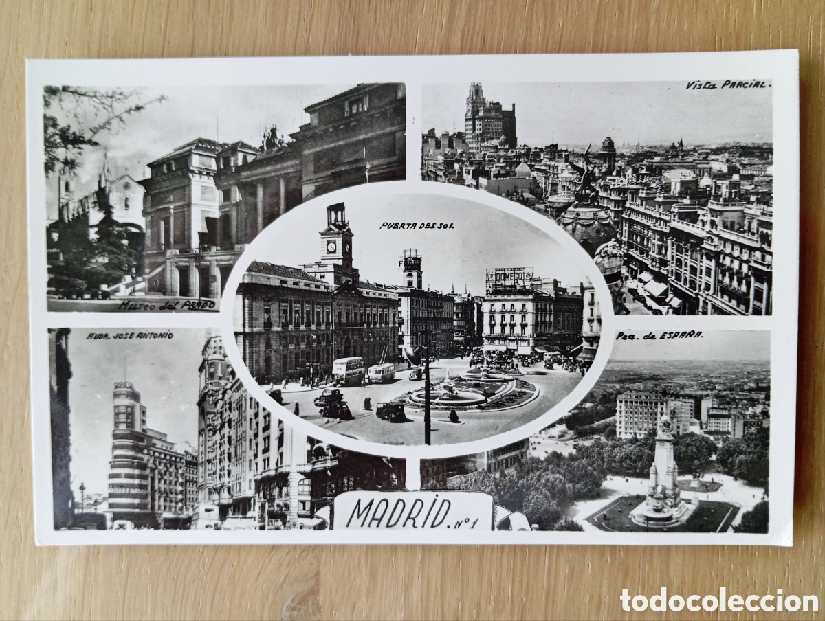 Postales: POSTAL MADRID HELIOTIPIA ART&Iacute;STICA ESPA&Ntilde;OLA SIN CIRCULAR H.A.E. HAE N&Uacute;MERO 1