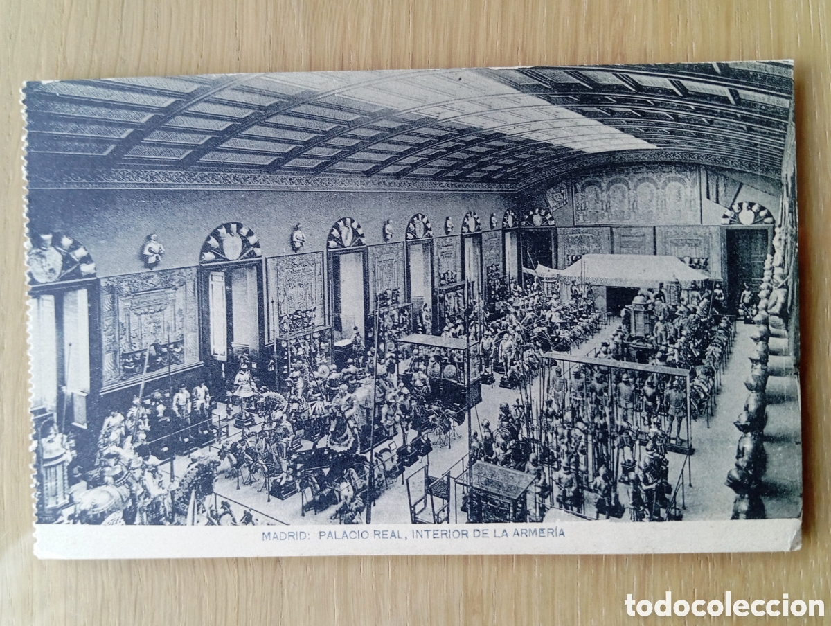Postales: POSTAL MADRID PALACIO REAL INTERIOR DE LA ARMER&Iacute;A HAUSER Y MENET SIN CIRCULAR