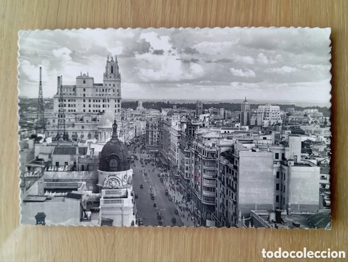 Postales: POSTAL MADRID PANOR&Aacute;MICA DE LA AVDA. JOS&Eacute; ANTONIO GARC&Iacute;A GARRABELLA 25 CIRCULADA