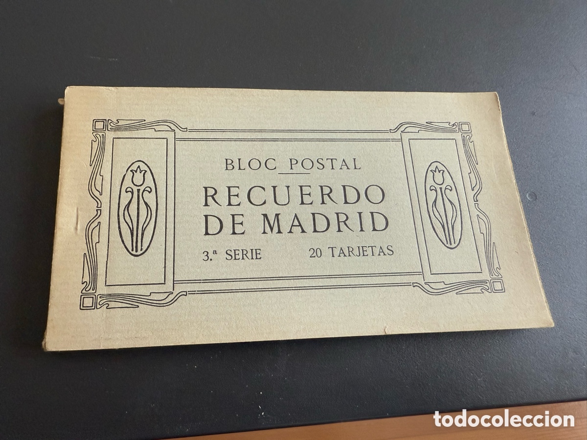 Postales: Bloc Postal. RECUERDO DE MADRID. 3 serie. 20 tarjetas. Completo.