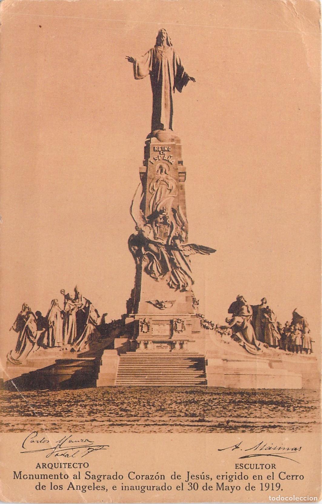 Postales: Postal Monumento al Sagrado Coraz&oacute;n de Jes&uacute;s, Cerro de los &Aacute;ngeles, Madrid