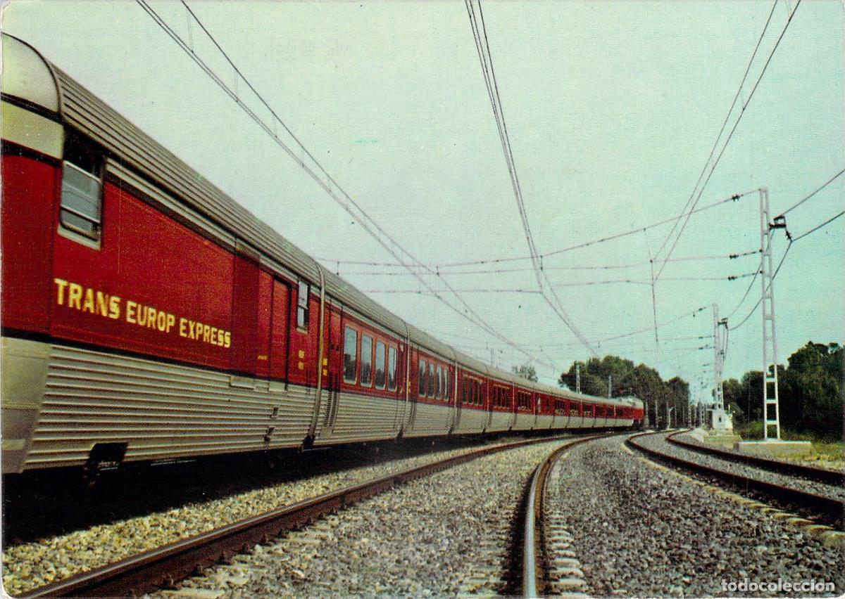 Postales: Postal RENFE Tren Talgo TEE Trans Europ Express Colecci&oacute;n TD-1
