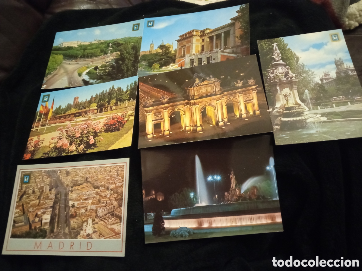 Postales: 7 Antiguas postales fotogr&aacute;ficas de Madrid