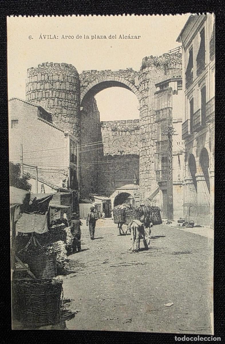 Postales: P.973 Postal Antigua &Aacute;vila Arco de la Plaza del Alc&aacute;zar N&ordm;6 Hauser y Menet Madrid Sin Circular