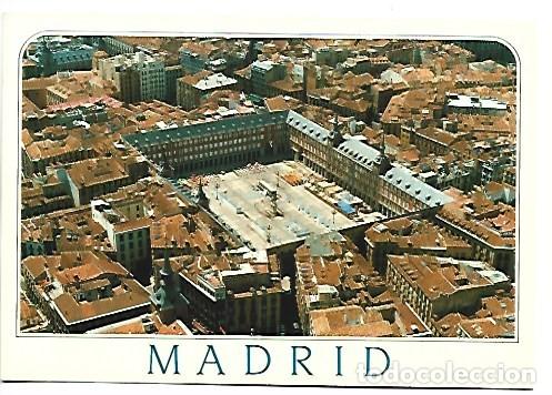 Postales: PLAZA MAYOR, VISTA AEREA.- MADRID