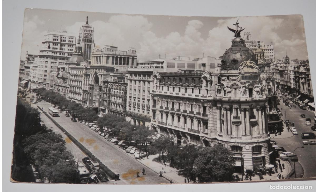 Postales: ANTIGUA TARGETA POSTAL DE MADRID - EL FENIX Y CALLE ALCAL&Aacute;