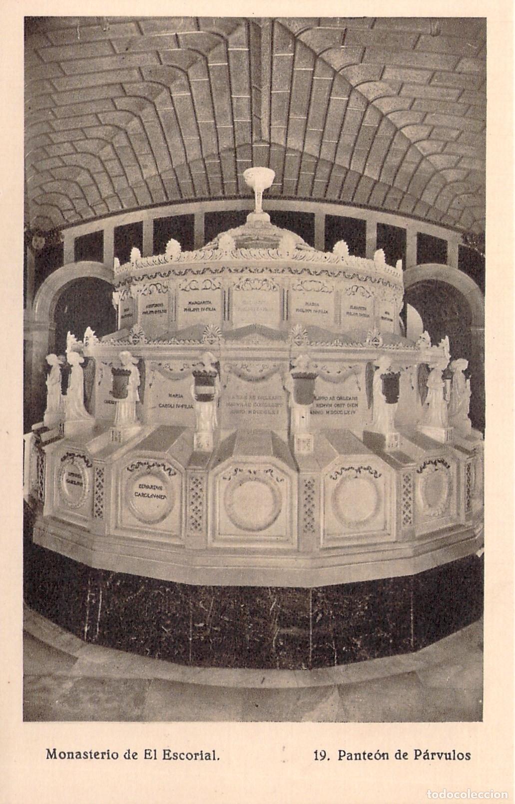 Postales: Postal Monasterio de El Escorial Pante&oacute;n de P&aacute;rvulos Hauser y Menet