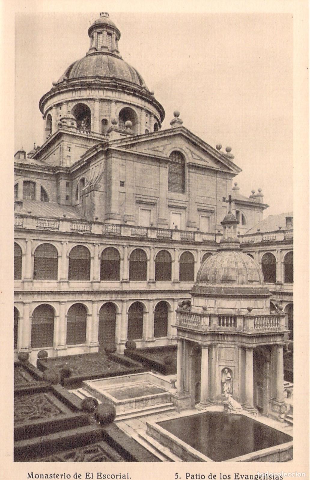 Postales: Postal Monasterio de El Escorial Patio de los Evangelistas Hauser y Menet