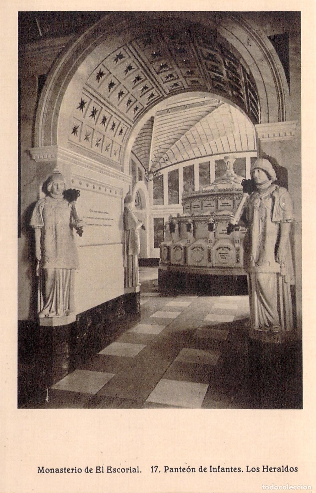 Postales: Postal Monasterio de El Escorial - Pante&oacute;n de Infantes y Heraldos