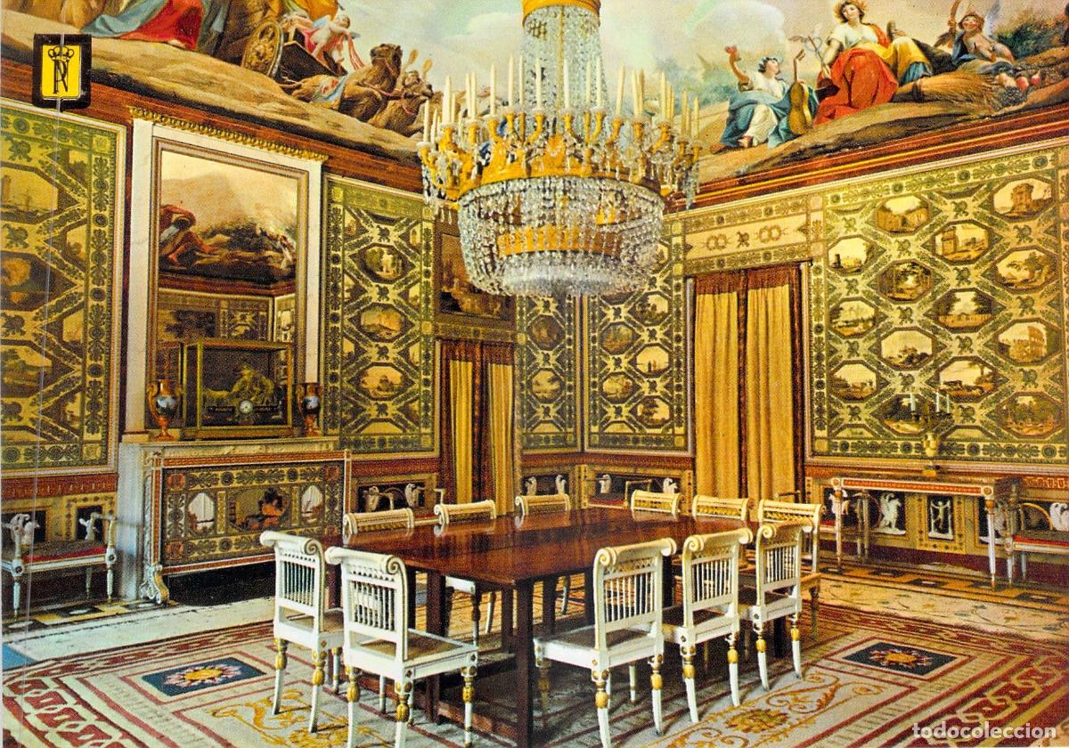 Postales: Postal Real Casita del Labrador Aranjuez Sal&oacute;n de Mar&iacute;a Luisa