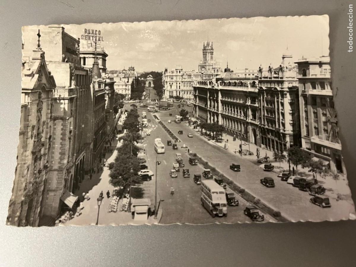 Postales: Madrid calle de Alcal&aacute; escrita