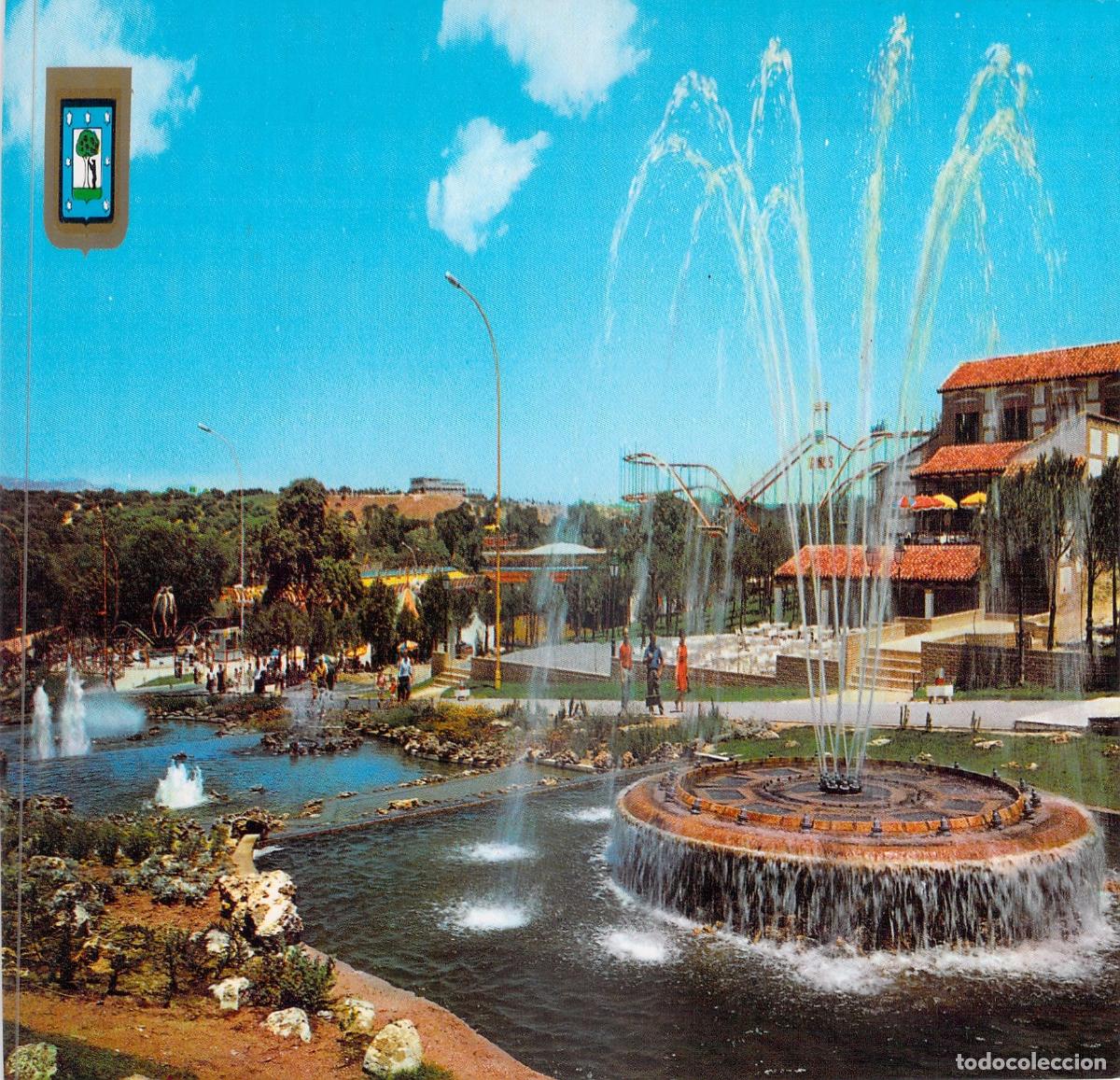 Postales: Postal Fuentes del Parque de Atracciones de Madrid