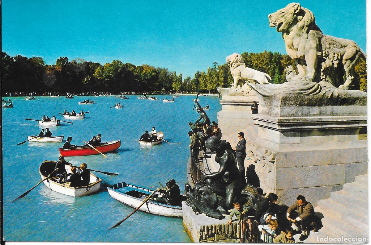 Postales: [POSTAL] Detalle. Estanque del Retiro (circulada)
