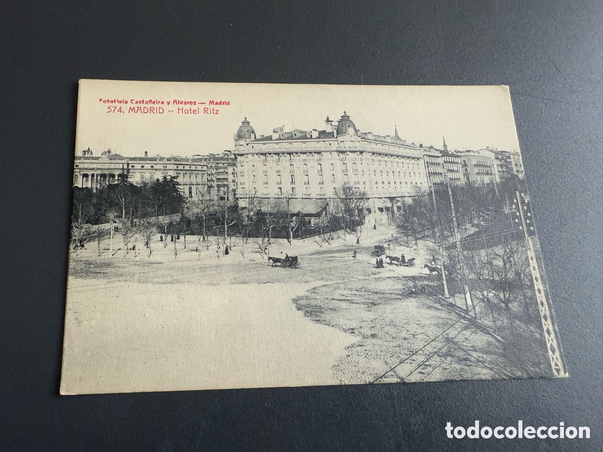 Postales: Postal. MADRID. 574. HOTEL RITZ. Fototipia CASTA&Ntilde;EIRA