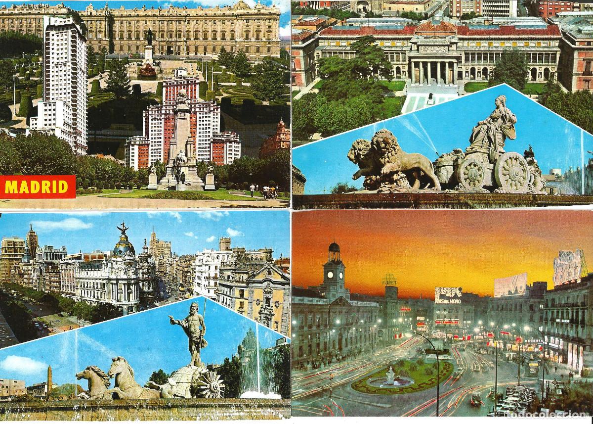 Postales: LOTE 6 POSTALES *MADRID* - POSTALES ALCAL&Aacute;, A&Ntilde;O 1967 - 15X10,5 CM
