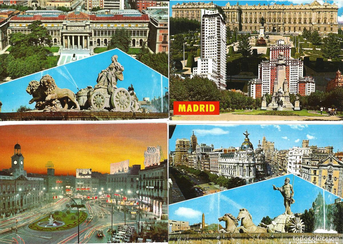 Postales: LOTE 6 POSTALES *MADRID* - POSTALES ALCAL&Aacute;, A&Ntilde;O 1967 - 15X10,5 CM