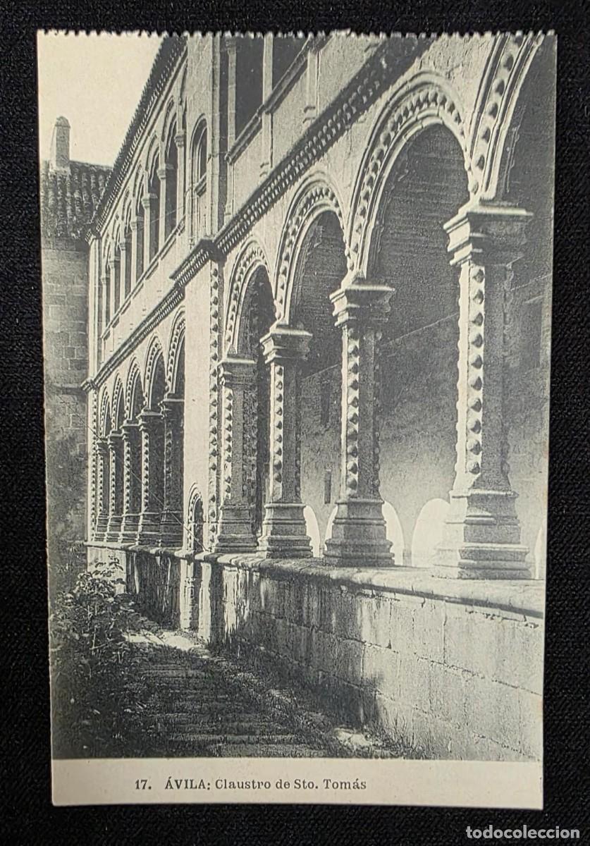 Postales: P.982 Postal antigua &Aacute;vila Claustro de Santo Tom&aacute;s arquer&iacute;a g&oacute;tica Hauser y Menet