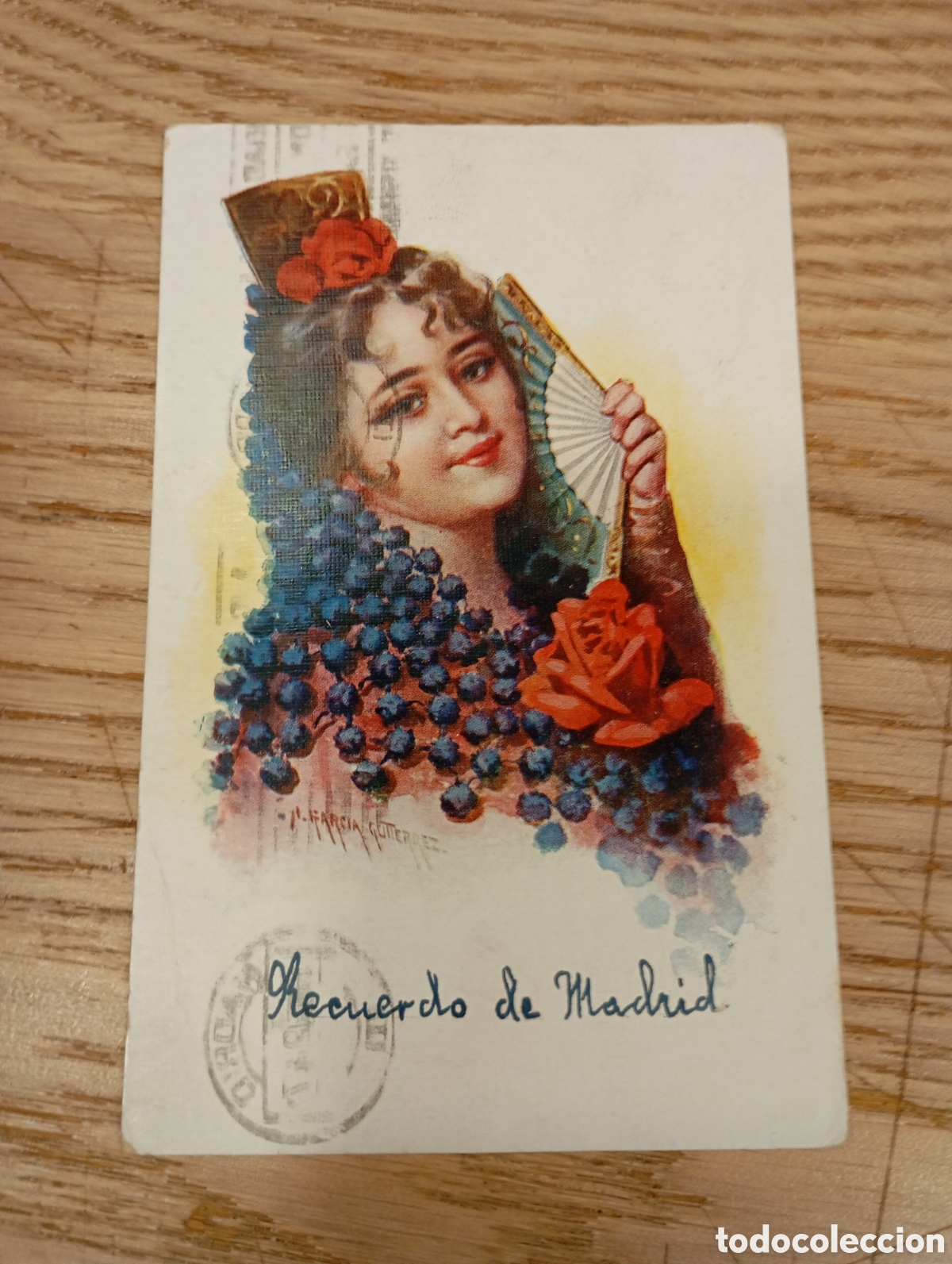 Postales: RECUERDO DE MADRID - TIPO ESPA&Ntilde;OL - J. GARC&Iacute;A GUTI&Eacute;RREZ - PALOMEQUE - EDIT. N. COLL SALIETI,