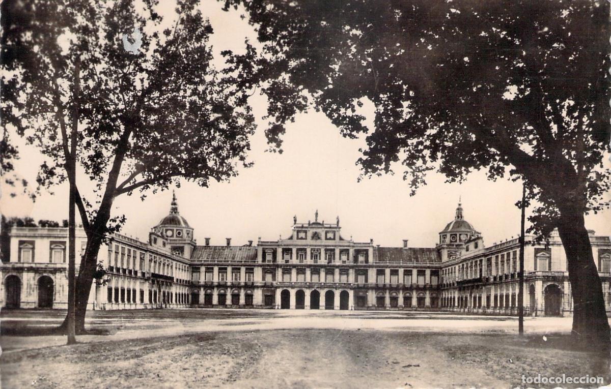Postales: Postal del Palacio Real de Aranjuez, Fachada Principal