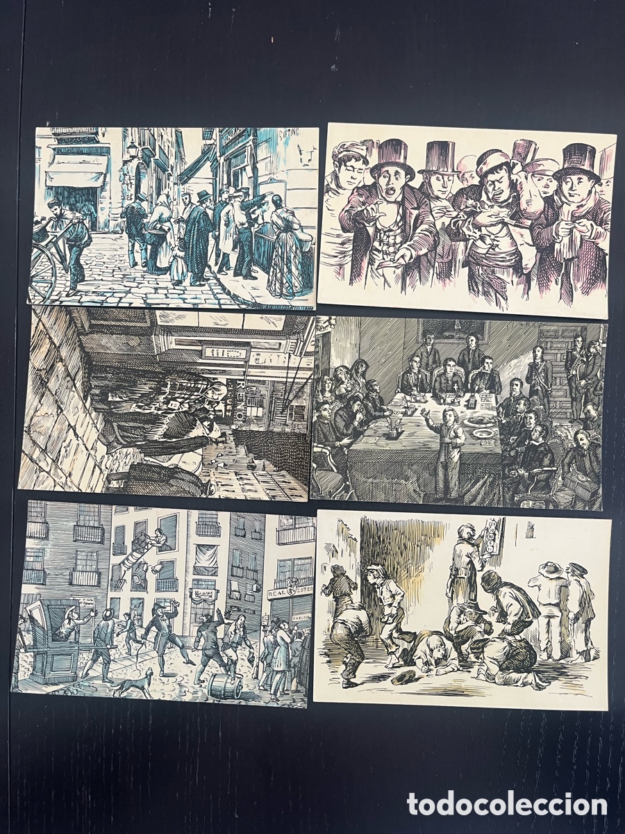 Postales: 34 postales, tema loter&iacute;a nacional
