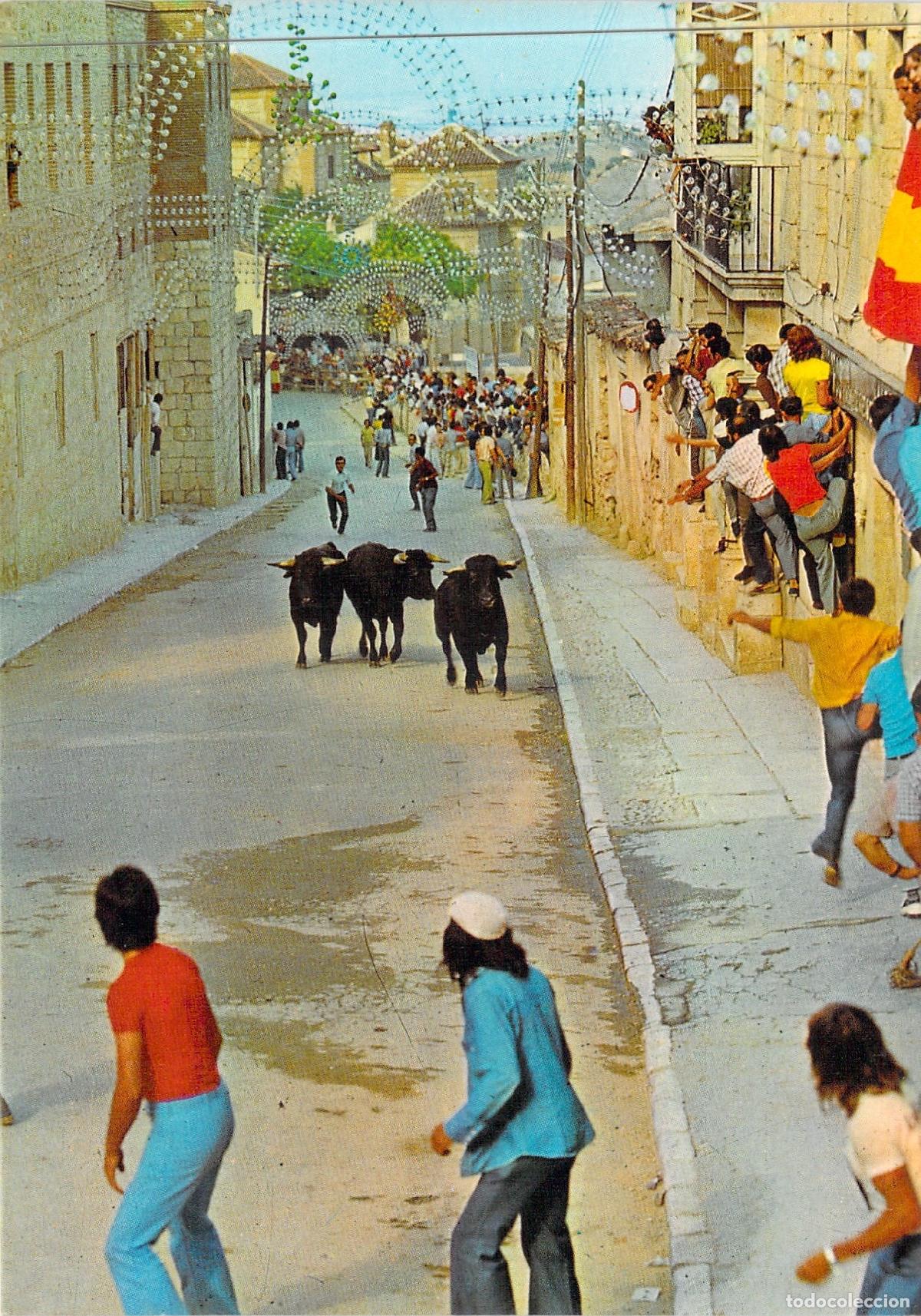 Postales: Postal Chinch&oacute;n Madrid Encierro T&iacute;pico de Toros
