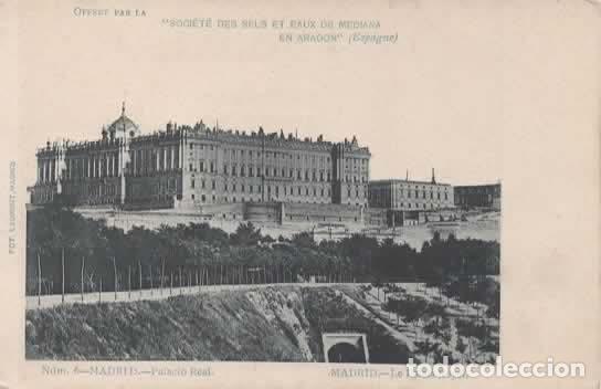 Postales: MADRID PALCIO REAL DORSO SIN DIVIDIR