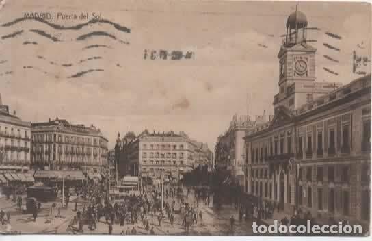 Postales: MADRID PUERTA DEL SOL ESCRITA