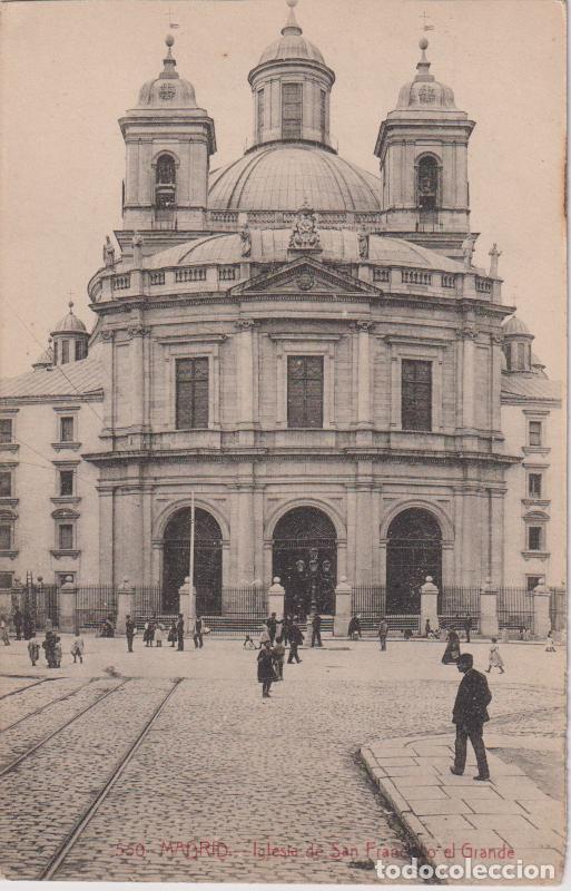 Postales: MADRID, IGLESIA DE SAN FRANCISCO EL GRANDE - FOTOTIPIA CASTA&Ntilde;EIRA Y ALVAREZ N&ordm;550 - S/C