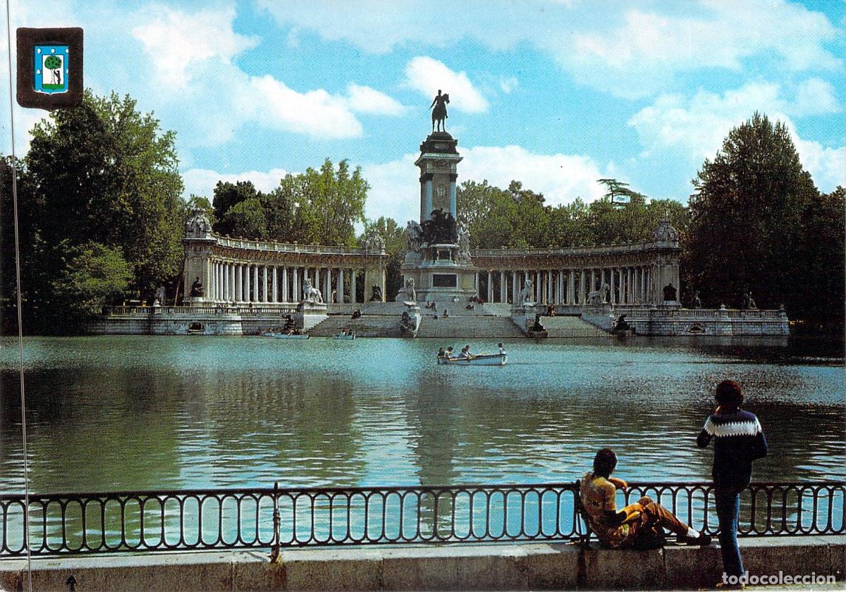 Postales: Postal Madrid Parque del Retiro y Monumento a Alfonso XII