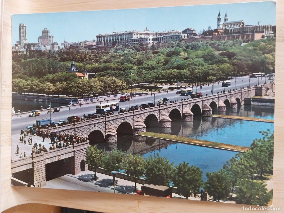 Postales: PUENTE SEGOVIA SOBRE MANZANARES ED GARRABELLA 81 SC ORIGINAL ANIMADA COCHES CL&Aacute;SICOS