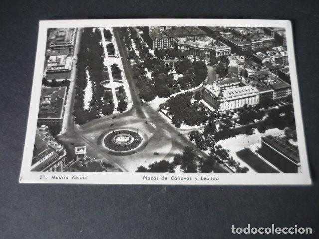 Postais: MADRID AEREA PLAZAS DE CANOVAS Y LEALTAD