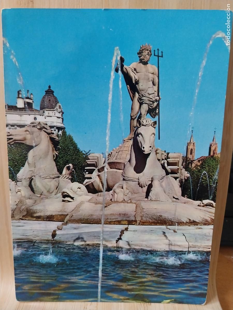 Postales: NEPTUNO FUENTE MADRID ED GALLEGOS 1012 ESCRITA A&Ntilde;OS 60