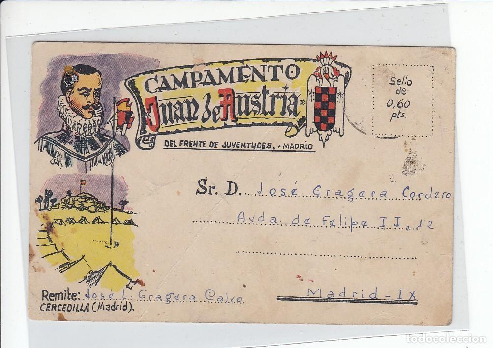 Postais: CERCEDILLA (MADRID).- CAMPAMENTO DEL FRENTE DE JUVENTUDES JUAN DE AUSTRIA