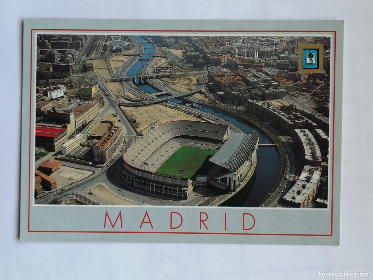 Postales: POSTAL 18394 MAT.1990-L.DOMINGUEZ RED LINE 36 MADRID ESTADIO VICENTE CALDERON -FUTBOL DEPORTES
