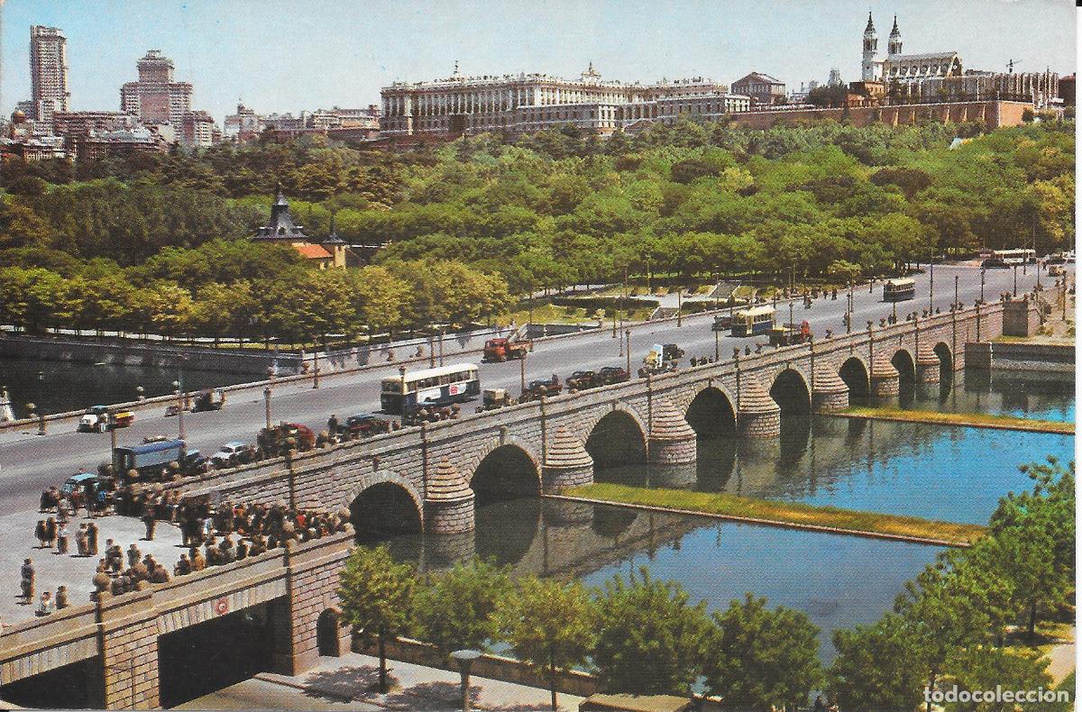Postales: [POSTAL] Puente de Segovia sobre el Manzanares. Madrid A&ntilde;o 1969 (circulada)