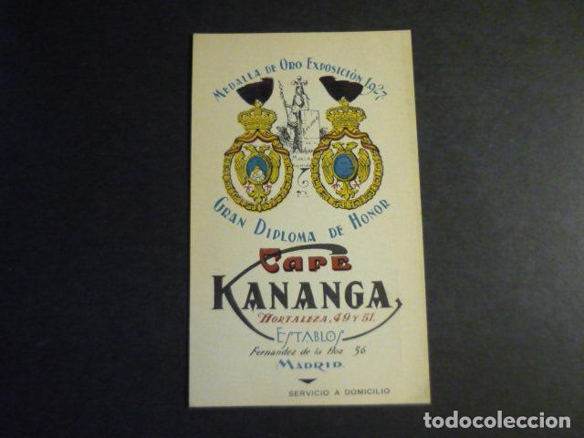 Postales: MADRID CAFE KANANGA POSTAL PUBLICITARIA