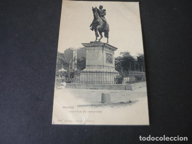 Cartoline: MADRID ESTATUA DE ESPARTERO HAUSER Y MENET SIN DIVIDIR