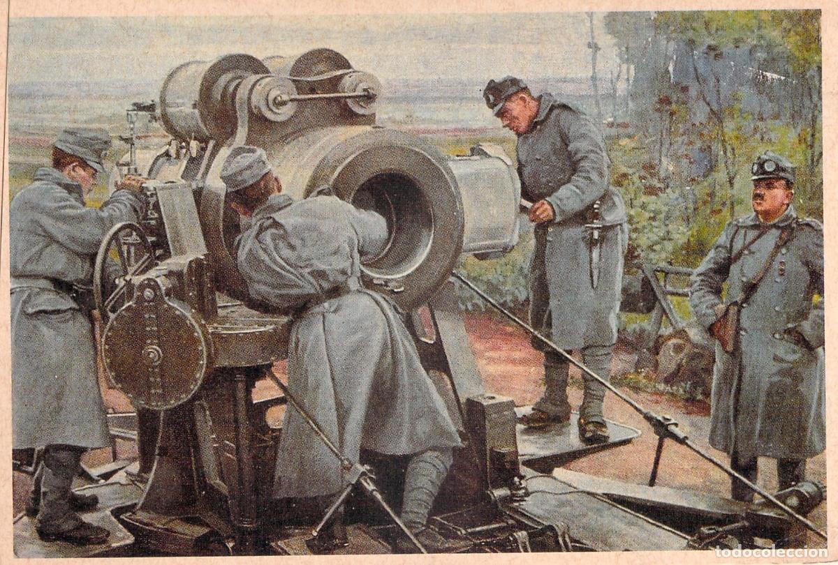 Postales: Postal Historia Gr&aacute;fica Siglo XX Artiller&iacute;a Primera Guerra Mundial