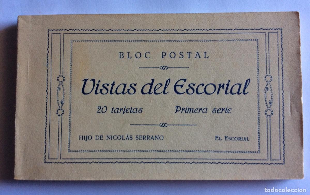 Postcards: &Aacute;LBUM BLOC 20 POSTAL NICOLAS SERRANO VISTAS DE EL ESCORIAL MADRID