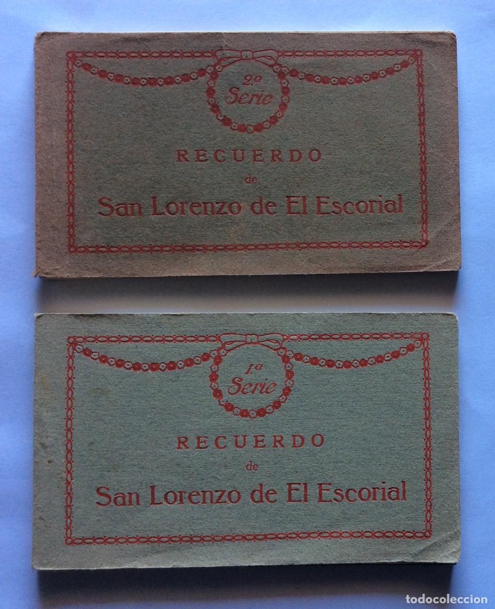 Postales: 2 &Aacute;LBUM BLOC 40 POSTAL TOTAL TOM&Aacute;S MORA 1&ordf; Y 2&ordf; SERIE VISTAS RECUERDO EL ESCORIAL MADRID