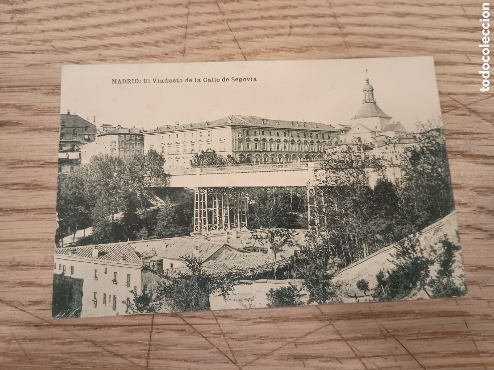 Postales: MADRID - EL VIADUCTO DE LA CALLE SEGOVIA - FOTOTIPIA DE HAUSER Y MENET